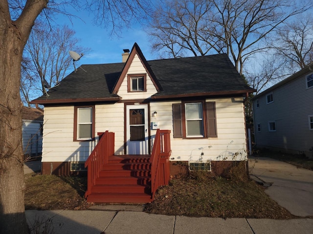 view of bungalow-style home