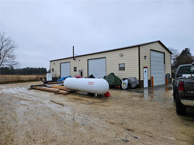 view of outdoor structure featuring a garage