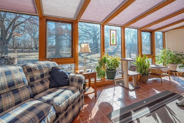 view of sunroom