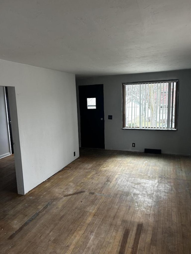 interior space with hardwood / wood-style floors