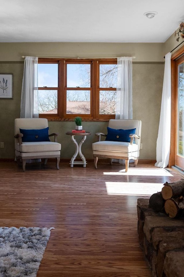 2022 27th St, Monroe, WI 53566 - sitting room featuring wood finished floors