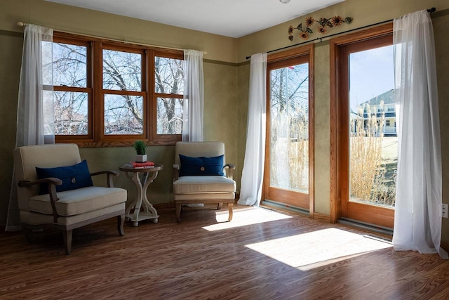 2022 27th St, Monroe, WI 53566 - sitting room with wood finished floors