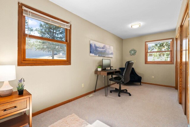 2022 27th St, Monroe, WI 53566 - carpeted office space with baseboards and visible vents