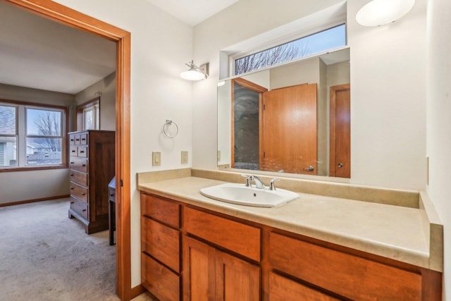 bathroom featuring vanity