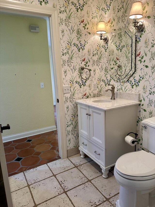 N7859 Lakeside Park Rd, Elkhart Lake, WI 53020 - bathroom with vanity and toilet