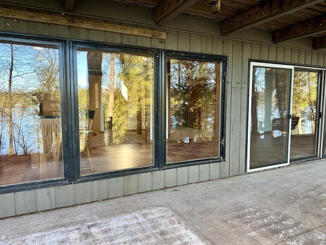 N7859 Lakeside Park Rd, Elkhart Lake, WI 53020 - property entrance with a patio