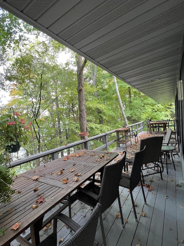N7859 Lakeside Park Rd, Elkhart Lake, WI 53020 - view of wooden deck