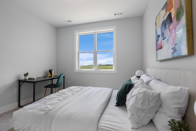 bedroom with carpet floors