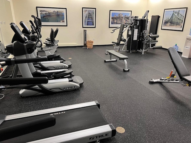 view of exercise room