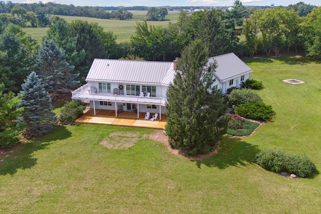 bird's eye view featuring a rural view