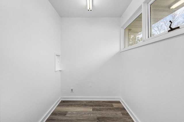 interior space featuring dark hardwood / wood-style floors