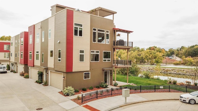 view of property featuring a water view