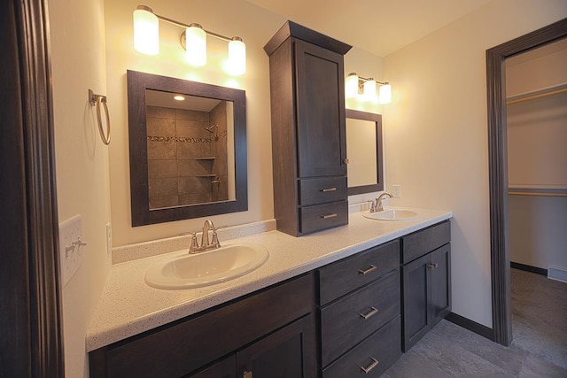 bathroom featuring vanity