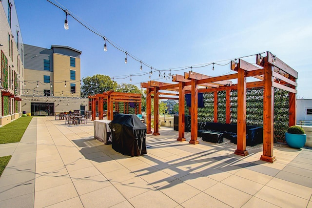 view of patio / terrace with a pergola