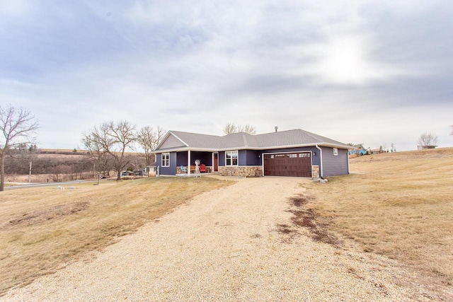 ranch-style house with a garage