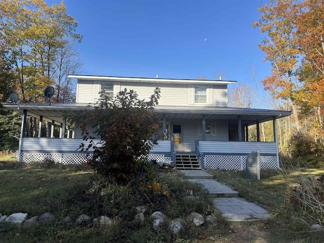 farmhouse with a porch