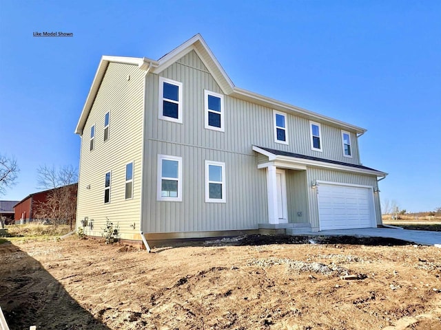 front facade featuring a garage