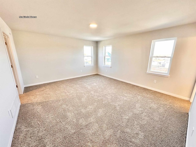 view of carpeted empty room