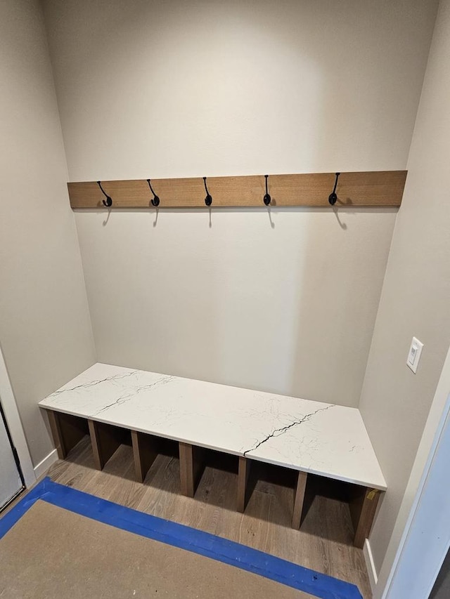 mudroom featuring baseboards