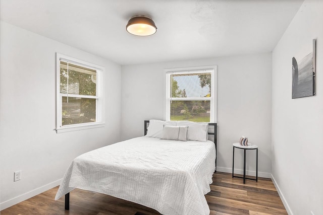 bedroom featuring hardwood / wood-style floors