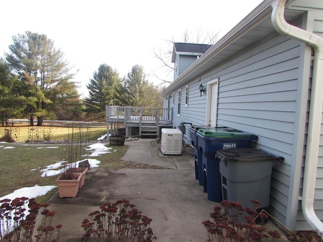 view of patio / terrace with a deck