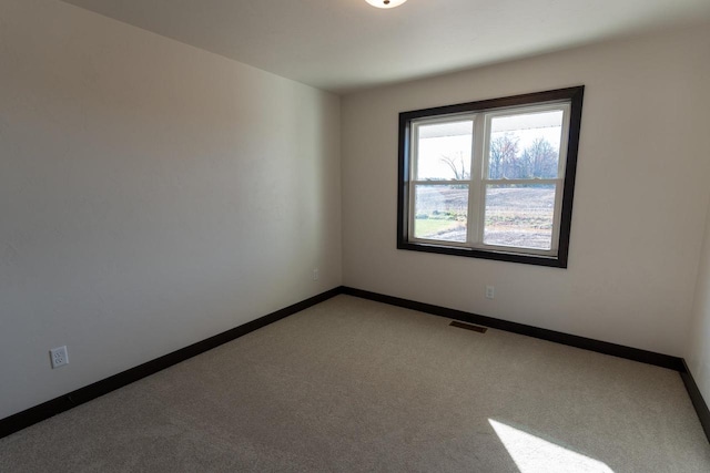 view of carpeted empty room