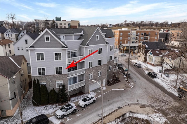 birds eye view of property