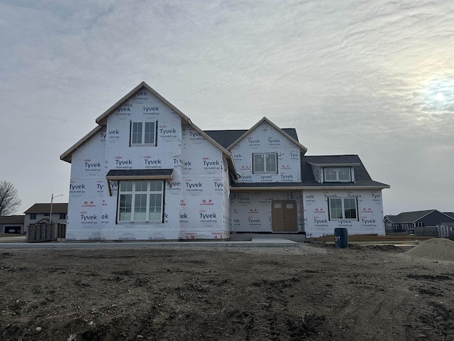 view of unfinished property