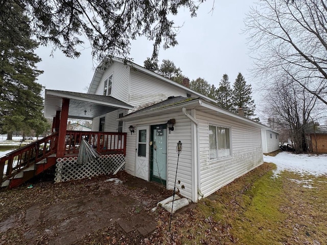 view of rear view of house