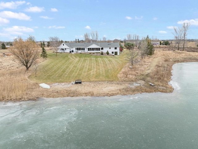 drone / aerial view featuring a rural view