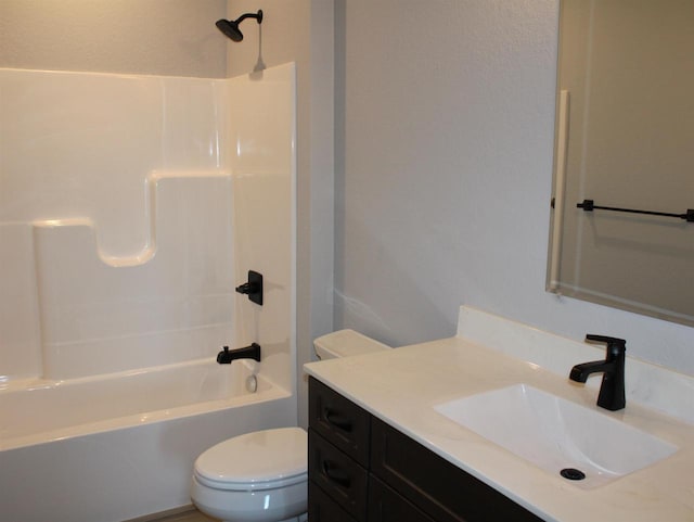 W4241 Hilltop Dr, Fond Du Lac, WI 54937 - full bathroom with vanity,  shower combination, and toilet