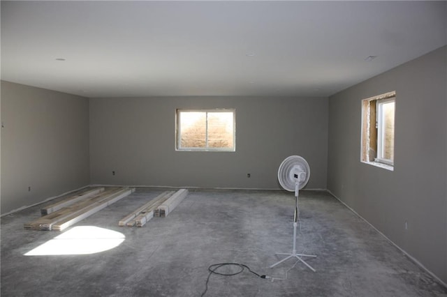 spare room featuring a wealth of natural light