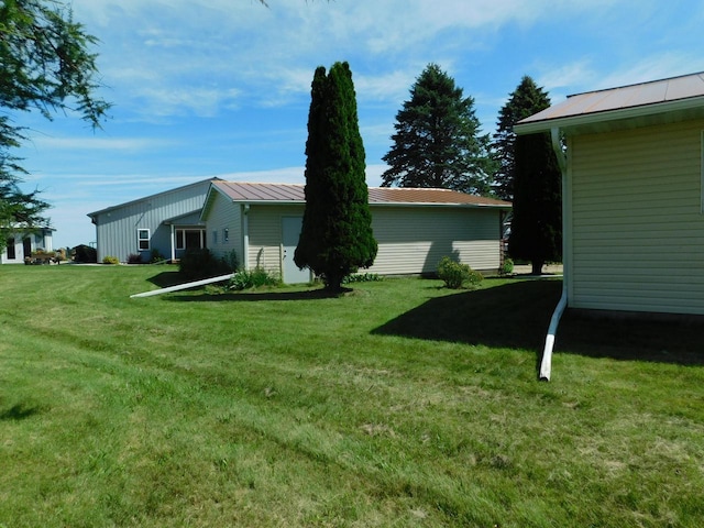 view of property exterior featuring a yard