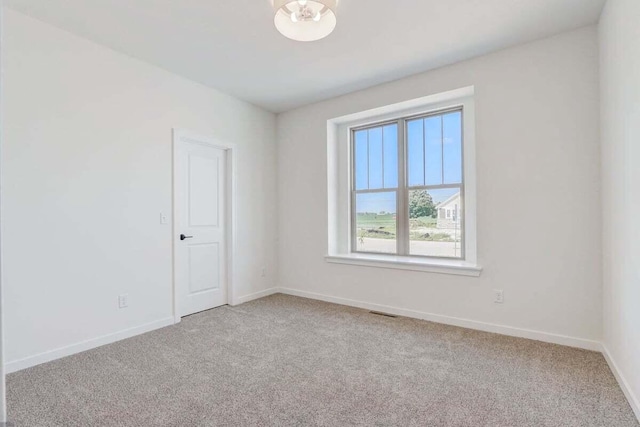 view of carpeted empty room