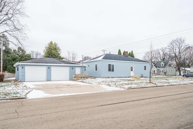 ranch-style house with a garage