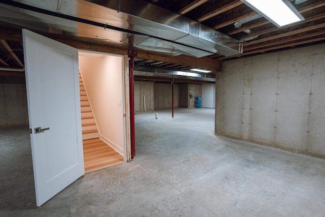 view of basement