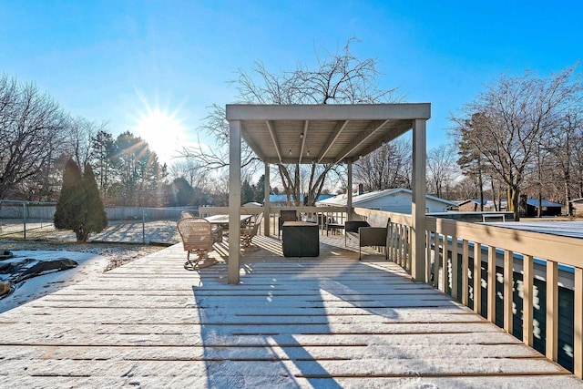 view of deck