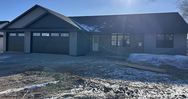 view of front of house featuring a garage