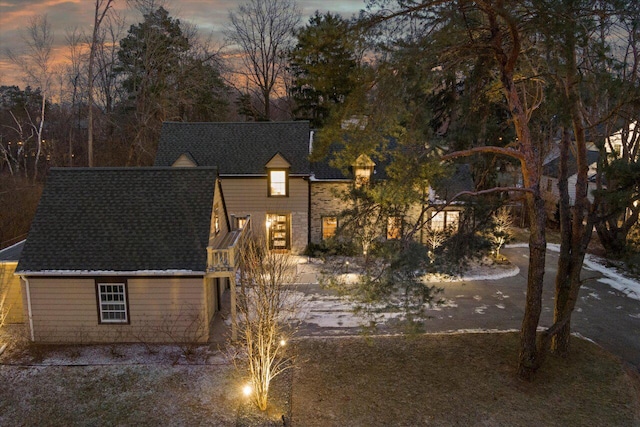 view of front of home