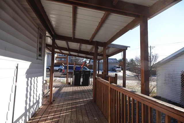 view of wooden terrace