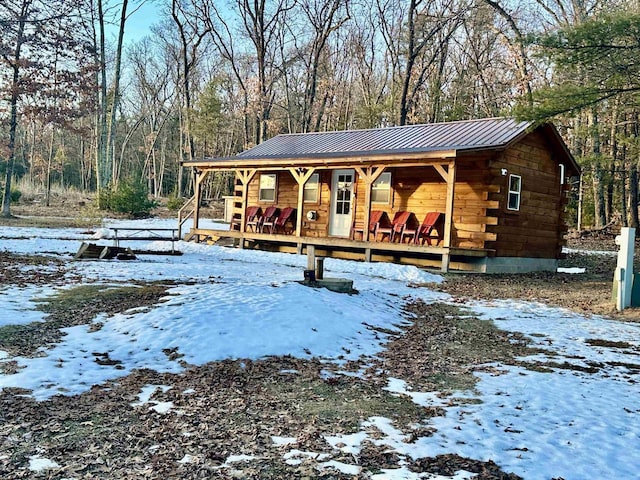 view of front of home with a porch