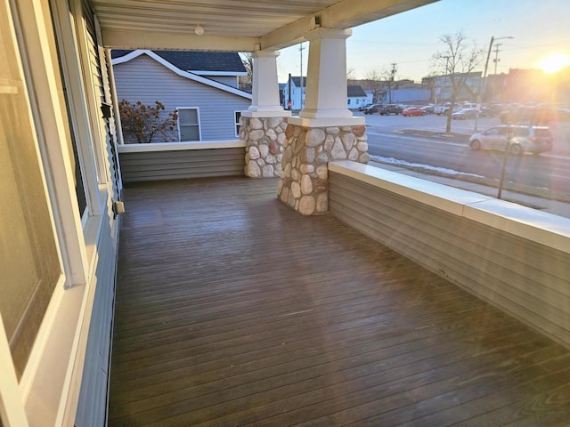 view of patio with covered porch