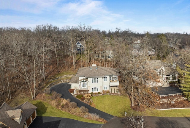 birds eye view of property