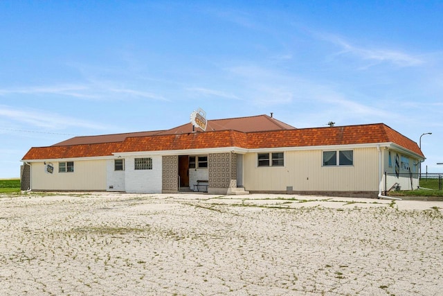 view of rear view of property