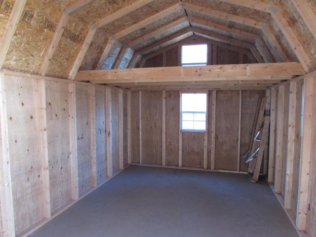 view of storage room