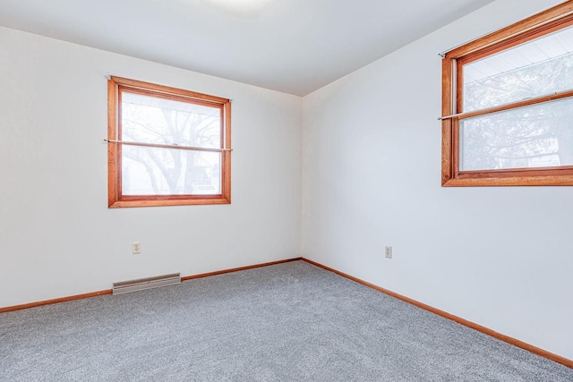 view of carpeted empty room