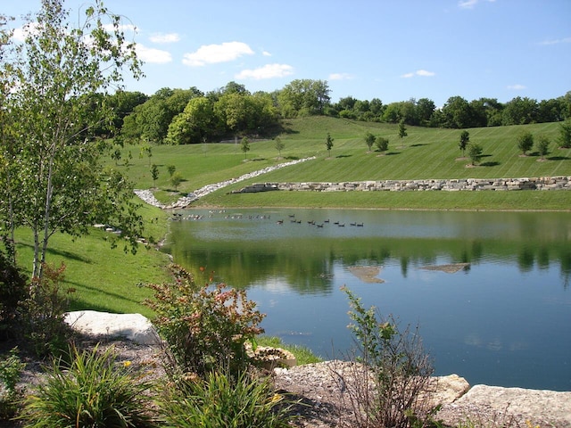 property view of water featuring a rural view