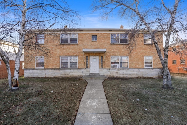 view of property with a front yard