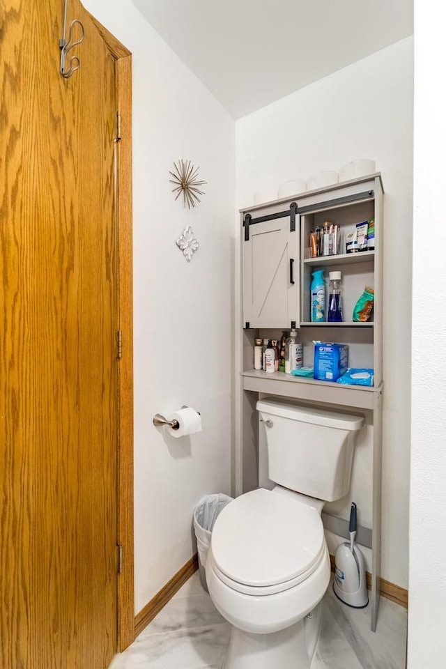 bathroom featuring toilet