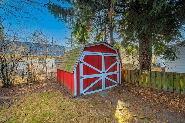 view of outdoor structure